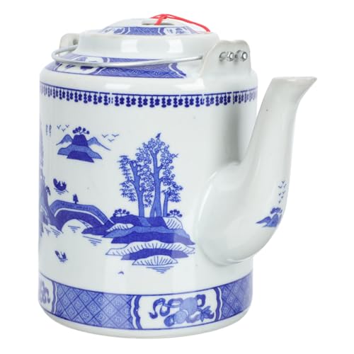 UTHCLO Blau weiße Porzellan Kanne mit Henkel Traditionelle Kungfu Kanne für Kaltes Wasser Zuhause Büro Outdoor Stilvolle Teezeremonie UTHCLO Blau weiße Porzellan Kanne mit Henkel Traditionelle Kungfu Kanne für Kaltes Wasser Zuhause Büro Outdoor Stilvolle Teezeremonie von UTHCLO