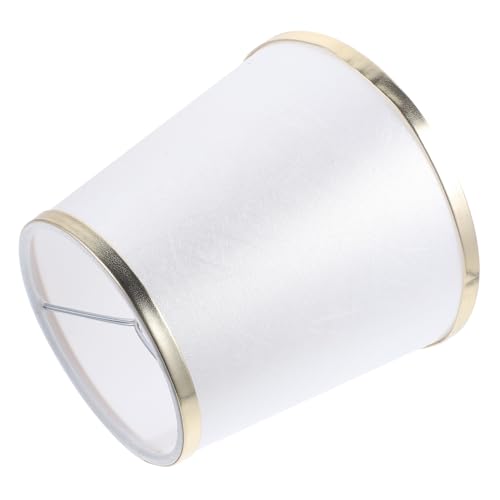 UTHCLO Clip Lampenschirm aus Stoff mit Goldrand Leichter Kompakter Kronleuchter Lampenabdeckung Stabile Metallstruktur Geeignet für Deckenlampen Stehlampen Wandlampen Schlafzimmer und von UTHCLO