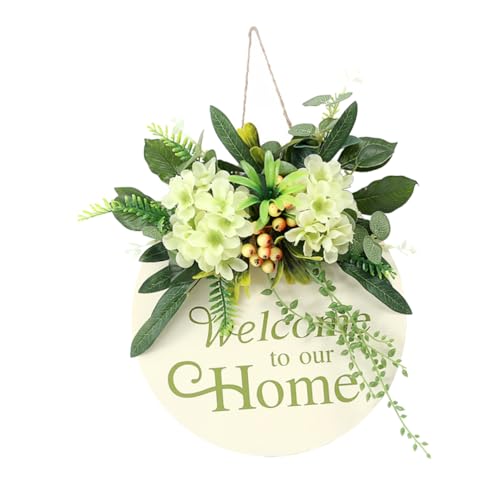UTHCLO Dekorativer Haustürkranz aus Holz und Hochwertigem Seidenstoff Realistischer Mintgrüner Türhänger mit Natürlichem Blumen Pflanzenmotiv Wetterfestes Willkommensschild für Wohnraum UTHCLO Dekorativer Haustürkranz aus Holz und Hochwertigem Seidenstoff Realistischer Mintgrüner Türhänger mit Natürlichem Blumen Pflanzenmotiv Wetterfestes Willkommensschild für Wohnraum von UTHCLO