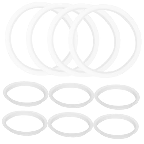 UTHCLO Dichtungsringe Für Flaschen Weithalsdeckel Transparente Silikonringe Wiederverwendbare Dichtungen Innendurchmesser 60mm Perfekte Passform Für Glasbehälter von UTHCLO