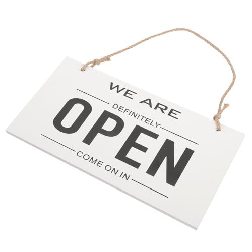 UTHCLO Doppelseitiges Holz Türschild Open Closed Geschäftsschild mit Seil zum Aufhängen Robustes Rustikales Design für Laden Bar Fenster Wanddekoration Wendbares Business Sign UTHCLO Doppelseitiges Holz Türschild Open Closed Geschäftsschild mit Seil zum Aufhängen Robustes Rustikales Design für Laden Bar Fenster Wanddekoration Wendbares Business Sign von UTHCLO