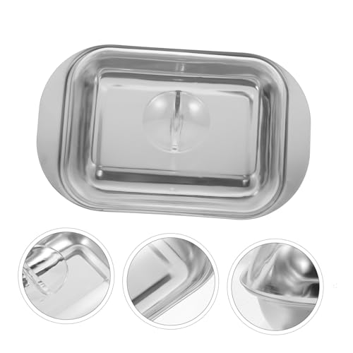 UTHCLO Edelstahl Butterplatte mit Rundem Deckel Vielseitige Butter und Käseaufbewahrung Farblich Sortiert Stilvolle Servierplatte für Feiern und Haushalt UTHCLO Edelstahl Butterplatte mit Rundem Deckel Vielseitige Butter und Käseaufbewahrung Farblich Sortiert Stilvolle Servierplatte für Feiern und Haushalt von UTHCLO