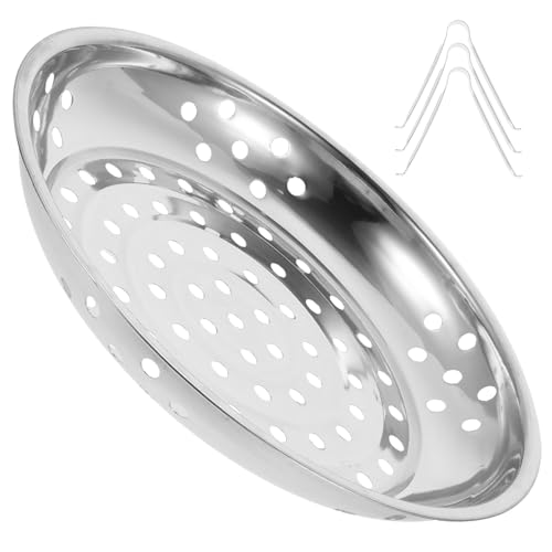 UTHCLO Edelstahl Dampfgarer Einsatz Rostfreier Gemüse Steamer Korb mit Stützfüßen Langlebige Dämpfplatte für Küche Vielseitig als Dampfeinsatz Serviertablett und Abkühlplatte Geeignet UTHCLO Edelstahl Dampfgarer Einsatz Rostfreier Gemüse Steamer Korb mit Stützfüßen Langlebige Dämpfplatte für Küche Vielseitig als Dampfeinsatz Serviertablett und Abkühlplatte Geeignet von UTHCLO