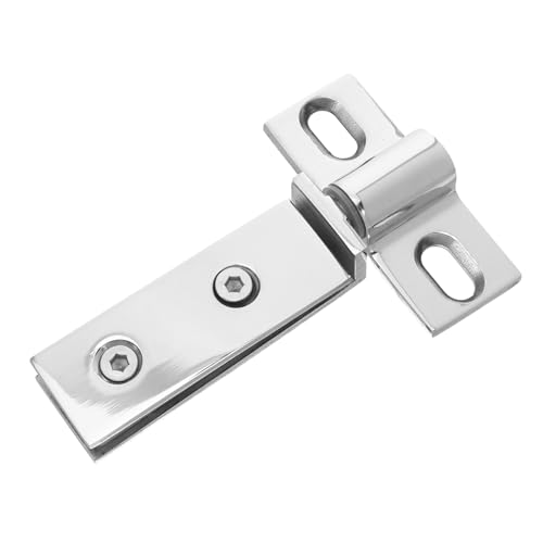 UTHCLO Edelstahl Duschtür Scharnier Rechteckiges Design Hohe Tragfähigkeit Doppelloch Drehzapfen Für Glasduschen Bad Modern Robust Und Leise von UTHCLO