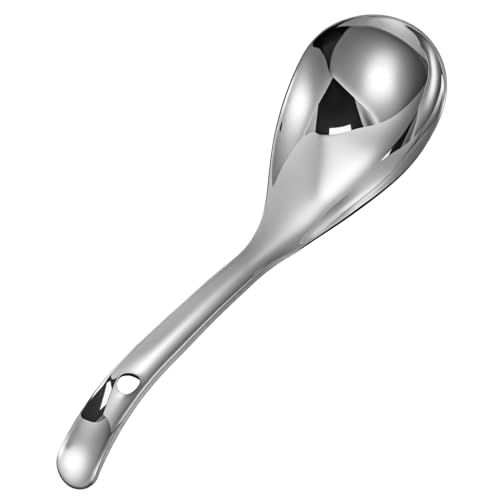 UTHCLO Edelstahl Reislöffel Multifunktionaler Rutschfester Servierlöffel für Reis Suppe und Kompakt und Langlebig für Haushalt und Buffet UTHCLO Edelstahl Reislöffel Multifunktionaler Rutschfester Servierlöffel für Reis Suppe und Kompakt und Langlebig für Haushalt und Buffet von UTHCLO