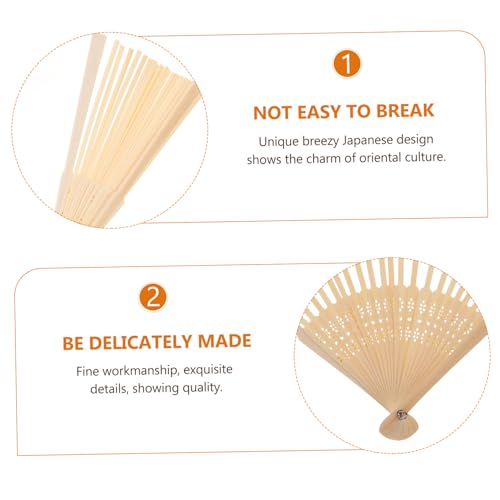 UTHCLO Faltbarer Japanischer Fächerrahmen aus Stabilem Material DIY Faltfächer Gestell für Selbst Gestaltete Handfächer Leicht und Praktisch für Sommer und Persönliche Bastelprojekte von UTHCLO