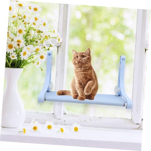 UTHCLO Fenster Katzenhängematte aus Weichem Material Hängende Katzenliege als Nest und Schlafplatz Geeignet für Kleine Haustiere Komfortables Katzenbett mit Saugnäpfen für Sonnige Plätze von UTHCLO