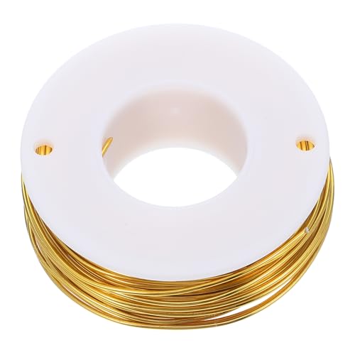 UTHCLO Goldener Aluminium Draht Flexibler Wetterfester Basteldraht mit Spulen Technologie für Schmuck Garten Diy Hohe Festigkeit Sichere Handhabung für Modellbau und Bindearbeiten UTHCLO Goldener Aluminium Draht Flexibler Wetterfester Basteldraht mit Spulen Technologie für Schmuck Garten Diy Hohe Festigkeit Sichere Handhabung für Modellbau und Bindearbeiten von UTHCLO