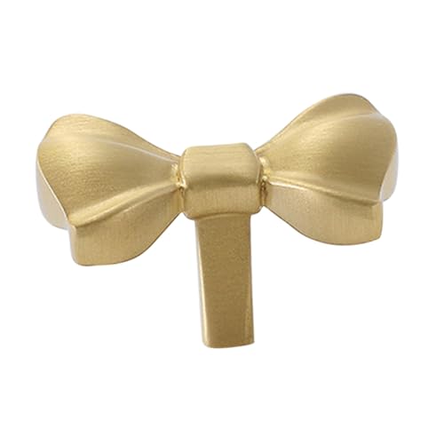 UTHCLO Goldfarbene Bow form Schrankgriffe aus Messing Kinderfreundliche Boho Kommodenknöpfe Einfach zu Montierende Schubladengriffe für Kleiderschrank Vielseitig für Wohn UTHCLO Goldfarbene Bow form Schrankgriffe aus Messing Kinderfreundliche Boho Kommodenknöpfe Einfach zu Montierende Schubladengriffe für Kleiderschrank Vielseitig für Wohn von UTHCLO