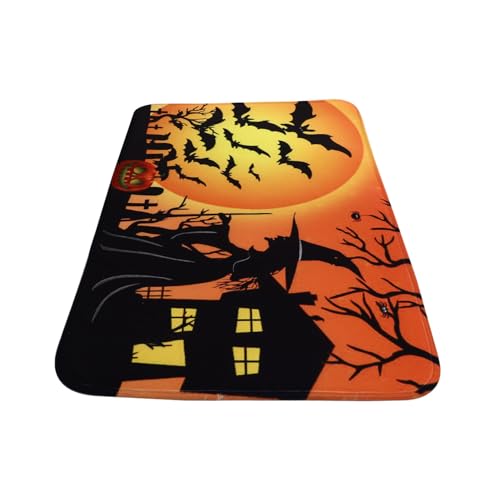 UTHCLO Halloween Teppich rutschfeste Türmatte mit Kreativem Druck Praktische Haushalts Fußmatte für Schlafzimmer und Eingang Mittlere Dicke Komfortabel und Sicher Dekorativ für Halloween UTHCLO Halloween Teppich rutschfeste Türmatte mit Kreativem Druck Praktische Haushalts Fußmatte für Schlafzimmer und Eingang Mittlere Dicke Komfortabel und Sicher Dekorativ für Halloween von UTHCLO
