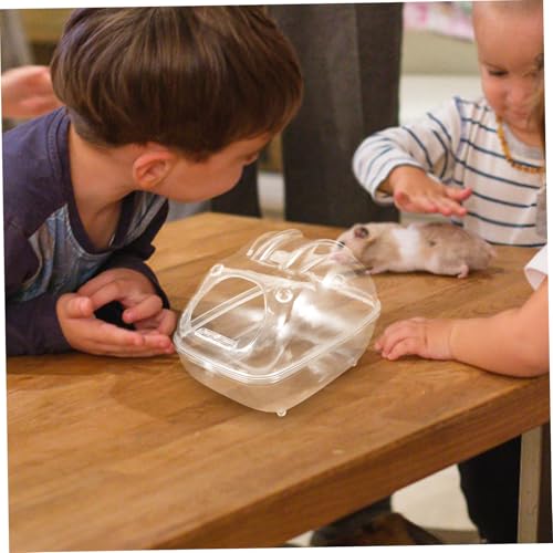 UTHCLO Hamster Sandbad Box Klein Transparent Multifunktionaler Käfig Sandkasten als Badeschale und Toilettenbox Leicht zu Reinigen und Platzsparend für Zwerghamster und Kleintiere UTHCLO Hamster Sandbad Box Klein Transparent Multifunktionaler Käfig Sandkasten als Badeschale und Toilettenbox Leicht zu Reinigen und Platzsparend für Zwerghamster und Kleintiere von UTHCLO