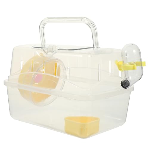 UTHCLO Hamster Transportbox mit Panoramadach Robuster Kleintierkäfig aus Strapazierfähigem Material Tragbarer Hamsterkäfig für Meerschweinchen Chinchillas und Weitere Kleine Haustiere UTHCLO Hamster Transportbox mit Panoramadach Robuster Kleintierkäfig aus Strapazierfähigem Material Tragbarer Hamsterkäfig für Meerschweinchen Chinchillas und Weitere Kleine Haustiere von UTHCLO