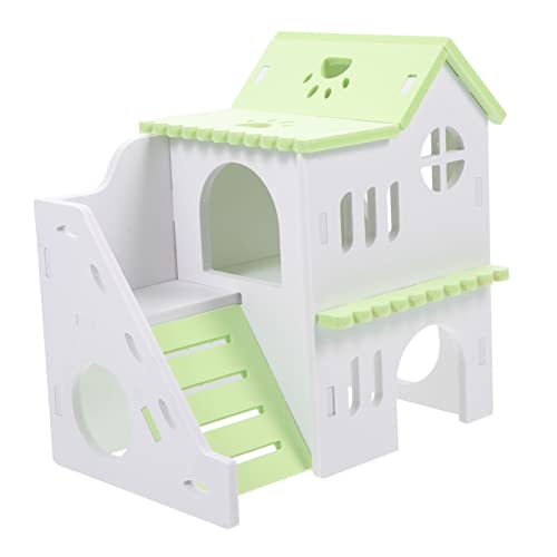 UTHCLO Hamsterhaus Doppelstock Haustierhaus mit Großem Raum Warm und Kühl Robustes Versteck für Zwerghamster und Kleinnager Pflegeleichtes Praktisches Zubehör für Käfig und Spielspaß von UTHCLO