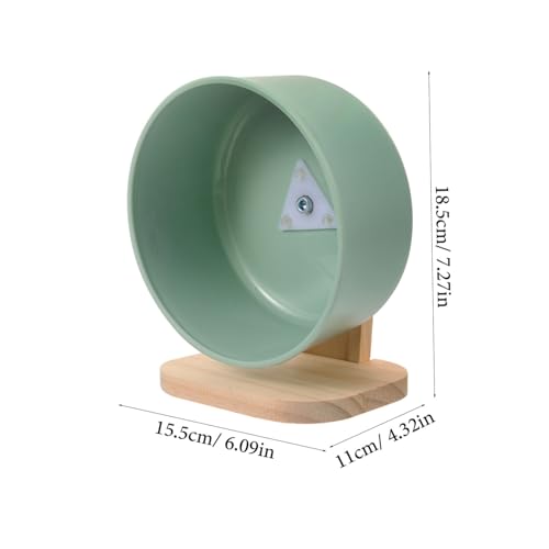 UTHCLO Hamsterrad Geräuschlos Transparent Laufrad Gerbils Wheel Kleintier Sportspielzeug für Hamster Chinchilla und Zwerghamster Geeignet Geräuscharme Bewegungsschale von UTHCLO