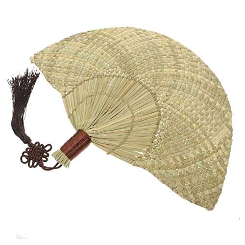 UTHCLO Handgefertigter Strohfächer mit Vintage Design Wunderschöner Handgewebter für Wanddekoration Party Accessoire und Stilvolle Kühlung im Sommer UTHCLO Handgefertigter Strohfächer mit Vintage Design Wunderschöner Handgewebter für Wanddekoration Party Accessoire und Stilvolle Kühlung im Sommer von UTHCLO