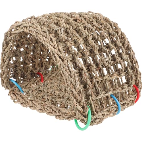 UTHCLO Handgefertigtes Stabiles Vogelhaus aus Natürlichem Stroh Atmungsaktives Wetterfestes Nistnest für Große Vögel Wie Papageien und Tauben Dekorativ für Garten und Zufällige Farbe UTHCLO Handgefertigtes Stabiles Vogelhaus aus Natürlichem Stroh Atmungsaktives Wetterfestes Nistnest für Große Vögel Wie Papageien und Tauben Dekorativ für Garten und Zufällige Farbe von UTHCLO