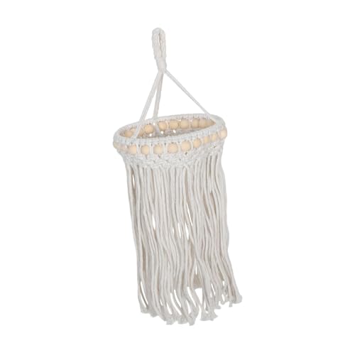 UTHCLO Handgewebter Boho Lampenschirm aus Baumwollschnur mit Quasten Stilvolle Deckenlampe für Wohnzimmer und Schlafzimmer Handgefertigte Laternen Abdeckung Einzigartiges Design von UTHCLO