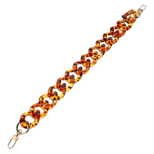 UTHCLO Handtaschengurt Acryl: 40 cm Großer Ersatz-taschenkette Mit Leopardenmuster Zum Selbermachen – Abnehmbarer Handtaschengurt Für Partys Und Alltagsmode von UTHCLO