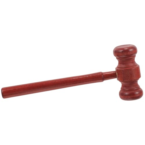 UTHCLO Holz Richterhammer für Auktionshammer für Rollenspiele Lernspielzeug zur Hand Augen Koordination für Geburtstagsgeschenke und Feiertage von UTHCLO