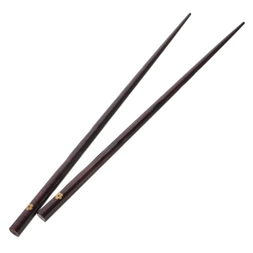 UTHCLO Japanische Holz Essstäbchen mit Rutschfestem Design und Kirschblütenmotiv Wiederverwendbare Stäbchen mit Goldenem Blumenmuster für Miso Suppe und Pho für Erwachsene von UTHCLO