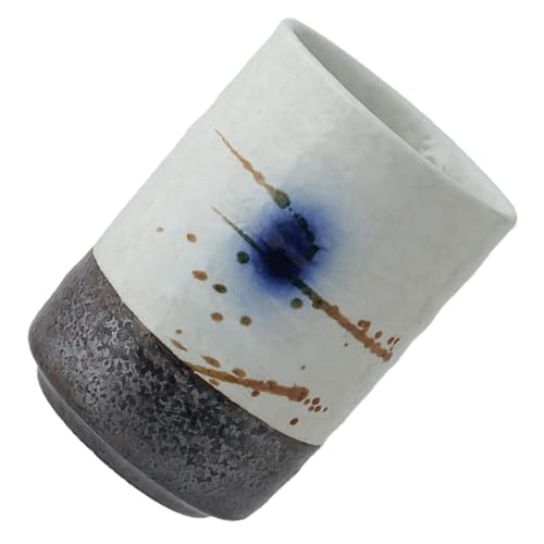 UTHCLO Japanischer Keramik Tee Becher Handbemalt Mikrowellengeeignet Spülmaschinenfest Kleiner Grüner Tee Becher Stilvolle Japanische Teetasse für Entspannten Teegenuss von UTHCLO
