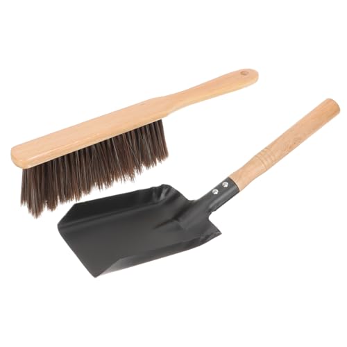 UTHCLO Kamin Reinigungsset mit Holzgriff Bestehend aus Besen und Schaufel aus Stahl Langlebiges Kaminzubehör für Effiziente Aschenentfernung im Wohnzimmer Küche und Auto Praktisches UTHCLO Kamin Reinigungsset mit Holzgriff Bestehend aus Besen und Schaufel aus Stahl Langlebiges Kaminzubehör für Effiziente Aschenentfernung im Wohnzimmer Küche und Auto Praktisches von UTHCLO