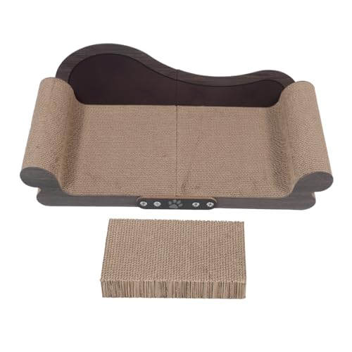 UTHCLO Katzenkratzbrett Sofa Katzen Eckkratzbrett Entzückender Kätzchenkratzbrett Katzenkratzstuhl Katzenkratzbrett Für Den Innenbereich Katzenspielzeug Für von UTHCLO