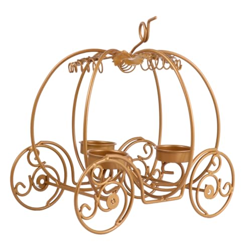UTHCLO Kerzenhalter Halloween Kürbiswagen Kerzenständer Goldfarben für Raum Dekoration Romantische Abende Tischdeko Geschenkidee UTHCLO Kerzenhalter Halloween Kürbiswagen Kerzenständer Goldfarben für Raum Dekoration Romantische Abende Tischdeko Geschenkidee von UTHCLO
