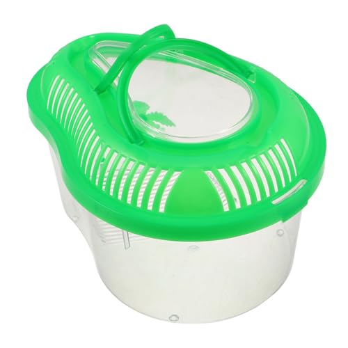 UTHCLO Tragbares Aquarium Aus Kunststoff Reptilienbox Mit Griff Für Transport Terrarium Für Bartagamen Schildkrötenhabitat Mit Belüftungslöchern Fischtransportbehälter Für Kleine von UTHCLO