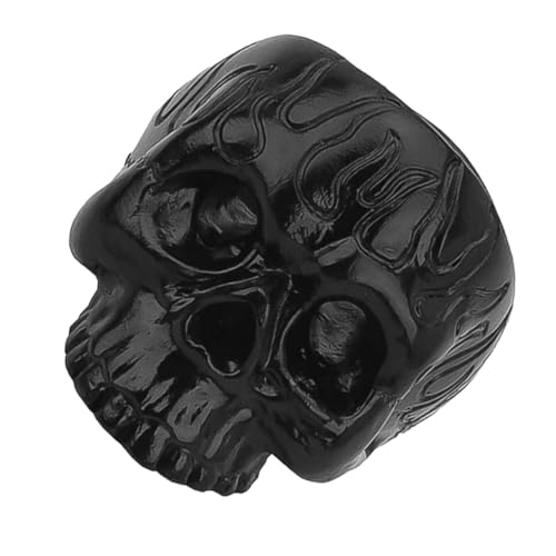 UTHCLO Kreativer Resin Kerzenhalter Totenkopf Form Handgefertigt Dekorativer Schädel Kerzenständer für Wohnzimmer Party Leichter Langlebiger Stabkerzenhalter Auffälliges Ornament von UTHCLO