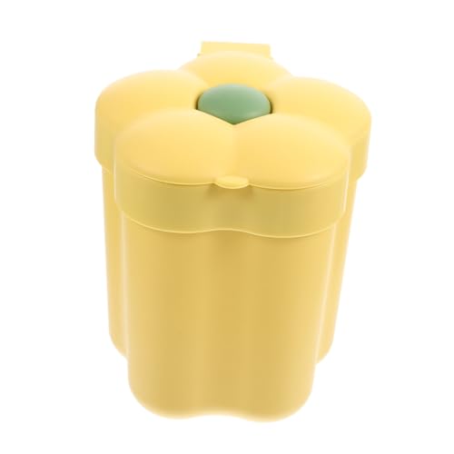 UTHCLO Kreativer Tischmülleimer mit Deckel Blumenform Lustiger Desktop Abfalleimer Klein für Büro Schlafzimmer Wohnzimmer Multifunktionaler Müllbehälter Gelb UTHCLO Kreativer Tischmülleimer mit Deckel Blumenform Lustiger Desktop Abfalleimer Klein für Büro Schlafzimmer Wohnzimmer Multifunktionaler Müllbehälter Gelb von UTHCLO