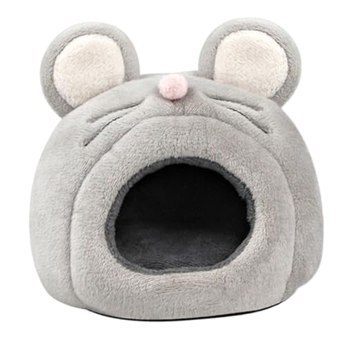 UTHCLO Kuscheliges Hamster Nest Haus aus Plüsch Winddichtes Winterbett für Kleine Haustiere Wie Ratten Meerschweinchen und Hamster Niedliche Versteckhöhle für Käfige Platzsparendes von UTHCLO