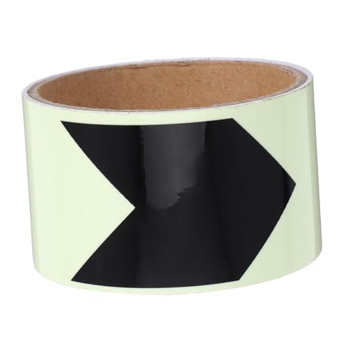 UTHCLO Luminous Klebeband Selbstklebend Pet Wasserfest Leuchtendes Warnband für Innen Außen Sicherheitsmarkierung Nachtleuchtendes Richtungspfeil Band von UTHCLO