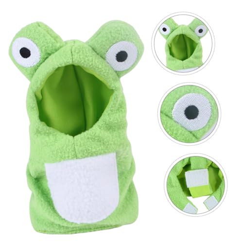 UTHCLO Lustiger Vogelkostüm Froschform Vogelkleidung aus Weichem Baumwollstoff mit Verstellbarem für Papageien und Sittiche Atmungsaktiv Leicht Waschbar für Halloween von UTHCLO