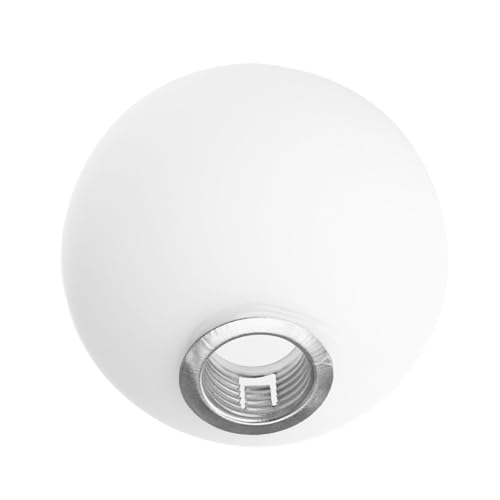 UTHCLO Mattweißer Glas Lampenschirm Kugelform Ersatz Lampenglas für Pendelleuchte und Deckenleuchte Fassung Mattierte Oberfläche Installieren Robust und Lichtdurchlässig von UTHCLO