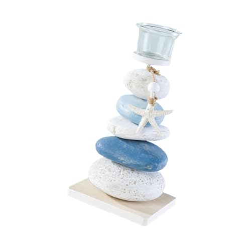 UTHCLO Mediterraner Kerzenhalter aus Stein und Holz Dekorativer Tisch Kerzenständer mit Glas Mediterranes Design Langlebig und Praktisch Stilvolle Wohnraumdekoration für Wohnzimmer und UTHCLO Mediterraner Kerzenhalter aus Stein und Holz Dekorativer Tisch Kerzenständer mit Glas Mediterranes Design Langlebig und Praktisch Stilvolle Wohnraumdekoration für Wohnzimmer und von UTHCLO