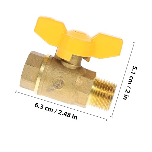 UTHCLO Messing Kugelhahn Absperrventil Robust Gas Wasser Ventil Industriell Einsetzbar Einfach Installierbar Für Wohn und Gewerbebereich UTHCLO Messing Kugelhahn Absperrventil Robust Gas Wasser Ventil Industriell Einsetzbar Einfach Installierbar Für Wohn und Gewerbebereich von UTHCLO