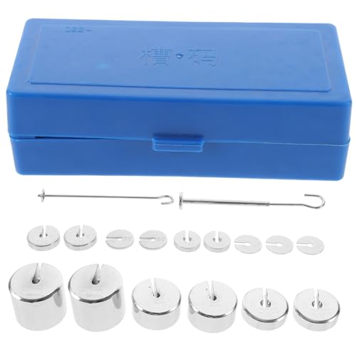 UTHCLO Metall slot gewichte mit Aufhänger und Box Robuste Geschlitzte Laborgewichte für Physikexperimente Vielseitig Einsetzbar für Mechaniktests und Waagen Präzise und Einfach UTHCLO Metall slot gewichte mit Aufhänger und Box Robuste Geschlitzte Laborgewichte für Physikexperimente Vielseitig Einsetzbar für Mechaniktests und Waagen Präzise und Einfach von UTHCLO