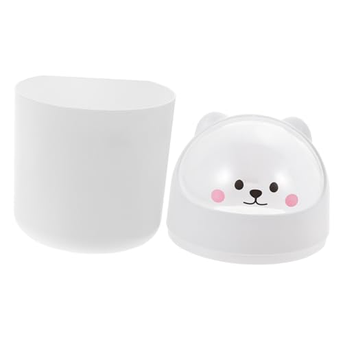 UTHCLO Mini Desktop Mülleimer mit Deckel Niedlicher Bären Abfalleimer für Schlafzimmer und Büro Kompakter Tischpapierkorb Praktischer und Dekorativer Abfallbehälter für Zuhause UTHCLO Mini Desktop Mülleimer mit Deckel Niedlicher Bären Abfalleimer für Schlafzimmer und Büro Kompakter Tischpapierkorb Praktischer und Dekorativer Abfallbehälter für Zuhause von UTHCLO