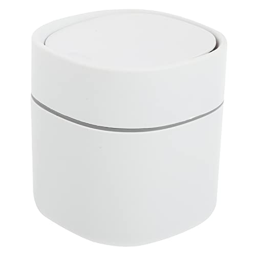UTHCLO Mini Desktop Mülleimer mit Klappdeckel Kompakter Tischabfalleimer aus Hochwertigem Vielseitig als Papierkorb Stiftehalter für Büro Haushalt Wohnzimmer Geeignet von UTHCLO