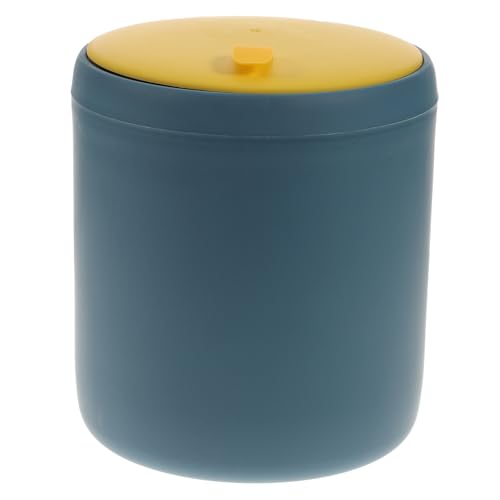 UTHCLO Mini Desktop Mülleimer mit Pressdeckel Kunststoff Kleine Tischabfallbox Kompakt für Büro Küche Schlafzimmer Praktischer Schreibtisch Papierkorb zur Aufbewahrung Kleiner Abfälle von UTHCLO