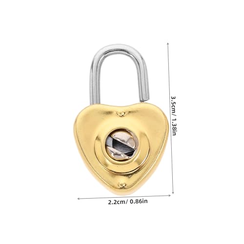 UTHCLO Mini Herz vorhängeschloss mit Schlüssel Süßes Kleines Schloss für Tagebücher Schulranzen Schmuckkästchen Tragbar und Einfach zu Bedienen Charmantes Design in Gold UTHCLO Mini Herz vorhängeschloss mit Schlüssel Süßes Kleines Schloss für Tagebücher Schulranzen Schmuckkästchen Tragbar und Einfach zu Bedienen Charmantes Design in Gold von UTHCLO