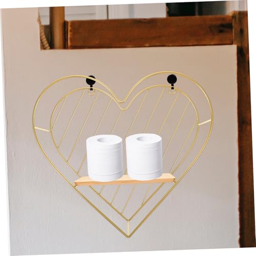 UTHCLO Nordisches Herz Wandregal aus Holz und Eisen Modernes Schwebendes Wandregal Organizer Kompakte für Schlafzimmer Wohnzimmer Küche Stilvolle Aufbewahrung für Kleine Räume UTHCLO Nordisches Herz Wandregal aus Holz und Eisen Modernes Schwebendes Wandregal Organizer Kompakte für Schlafzimmer Wohnzimmer Küche Stilvolle Aufbewahrung für Kleine Räume von UTHCLO