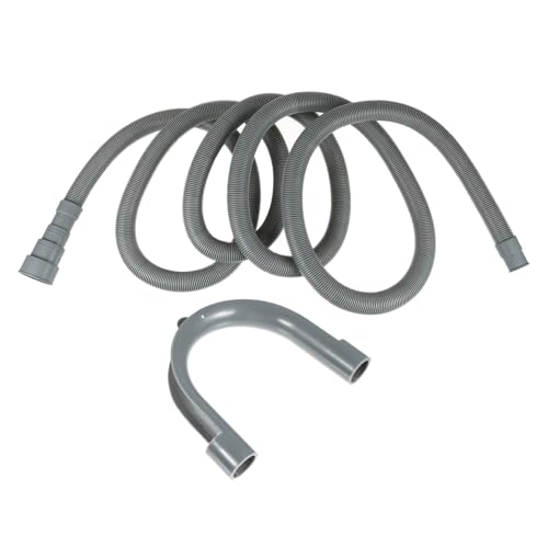 UTHCLO PVC Ablaufschlauch Waschmaschine Verlängerungsschlauch U Form Dichtung Wasserschlauch Flexibel Druckfest Anschluss für Waschmaschinen und Spülmaschinen von UTHCLO