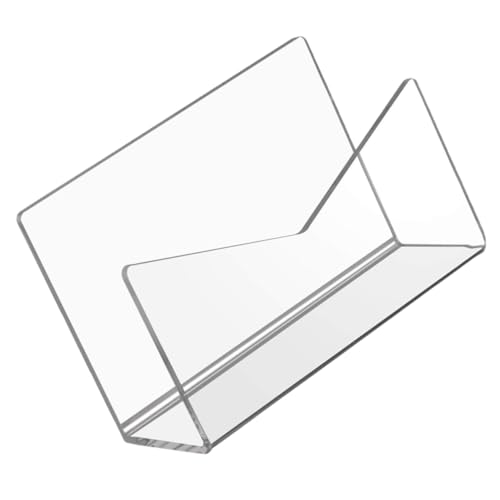 UTHCLO Praktischer Klarer Acryl Briefablage Organizer Stapelbar Multifunktionaler Schreibtisch Organizer für Post Dateien und Bücher Eleganter Aufbewahrungsständer für Büro und Zuhause von UTHCLO
