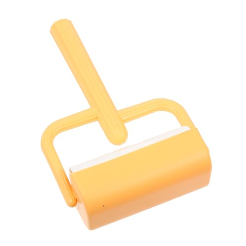 UTHCLO Praktischer Tierhaarentferner Fusselrolle Haustierhaarroller Stark Haftend für Kleidung Sofa Auto Teppich Vielseitig und Wiederverwendbar in Orange von UTHCLO