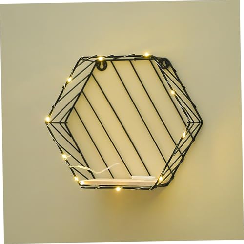 UTHCLO Praktisches Wandmontiertes Rostfreies Eisen Regal Platzsparendes Aufbewahrungsgestell für Küche und Bad Modernes Schwarzes Dekorationswandregal UTHCLO Praktisches Wandmontiertes Rostfreies Eisen Regal Platzsparendes Aufbewahrungsgestell für Küche und Bad Modernes Schwarzes Dekorationswandregal von UTHCLO