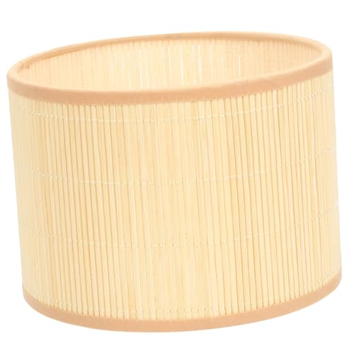 UTHCLO Rattan Lampenschirm Kleiner Lampenschirm aus für Tischlampe Eleganter Vintage Stil für Wohn und Schlafzimmerbeleuchtung von UTHCLO
