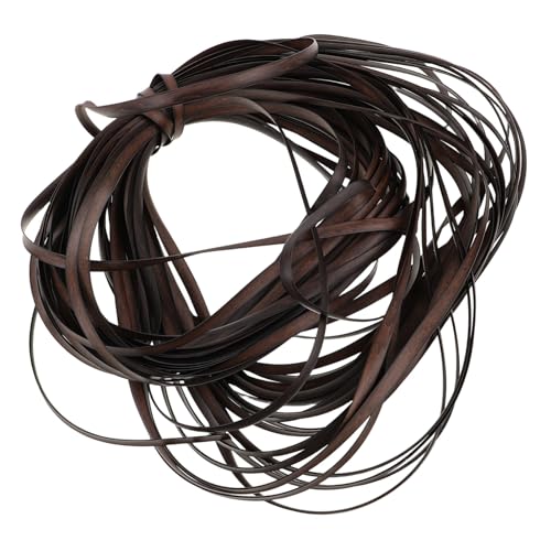 UTHCLO Rattan Reparaturband PE Kunststoff Flechtmaterial für Möbelreparatur und DIY Flechtarbeiten Strapazierfähiges Webmaterial für Stühle Körbe Blumentöpfe und Wohnkultur Braun von UTHCLO