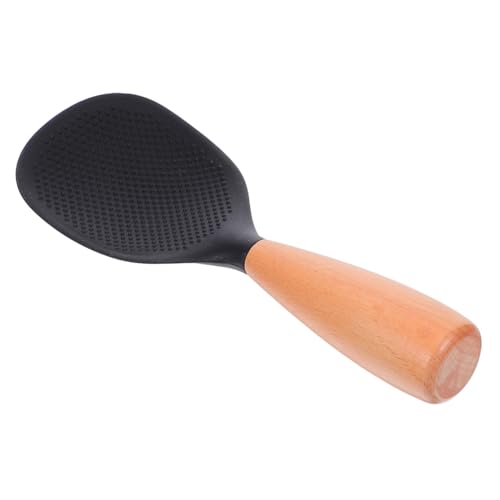 UTHCLO Reislöffel Aus Silikon Mit Holzgriff Groß Rutschfester Reislöffel Kochen Ergonomisch Nicht-stick Paddel Wiederverwendbarer Reisspatel Hitze- Scoop Form Schwarz Kieselgel UTHCLO Reislöffel Aus Silikon Mit Holzgriff Groß Rutschfester Reislöffel Kochen Ergonomisch Nicht-stick Paddel Wiederverwendbarer Reisspatel Hitze- Scoop Form Schwarz Kieselgel von UTHCLO